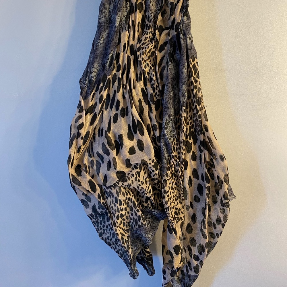 Cheetah print scarf